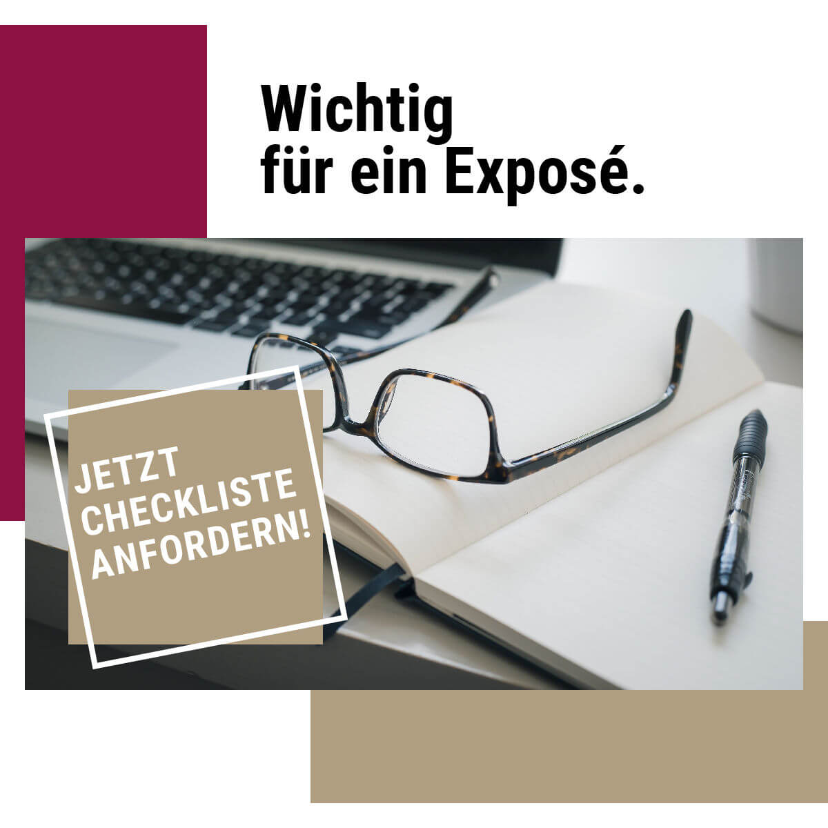 Checkliste Wichtig für ein Exposé